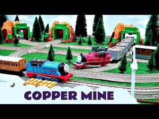 Thomas & Friends Trackmaster Copper Mine with Arthur and Toby Kids Toy Train Set Thomas The Tank