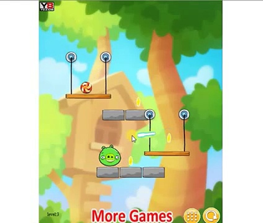 Игра Аngry Birds ! Перережь веревку часть 2! Game Angry Birds! Cut the rope part 2 Энгри бердз!