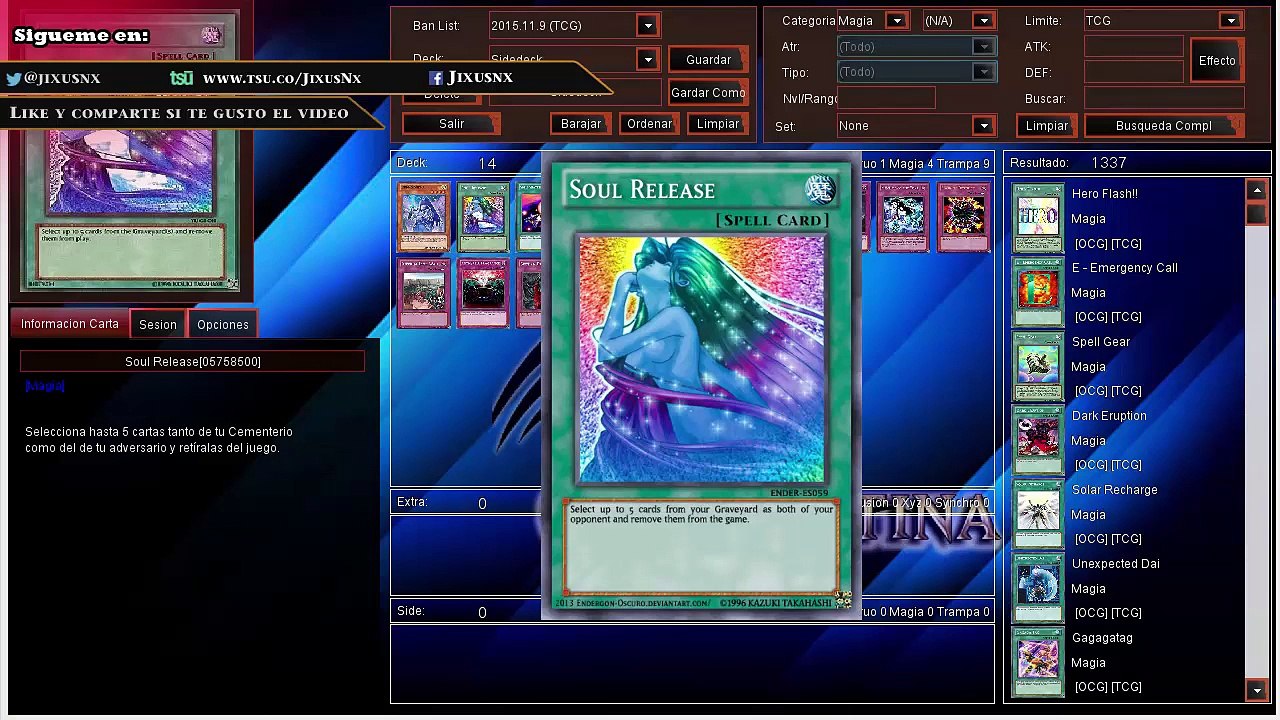 Cartas que uso en Side deck