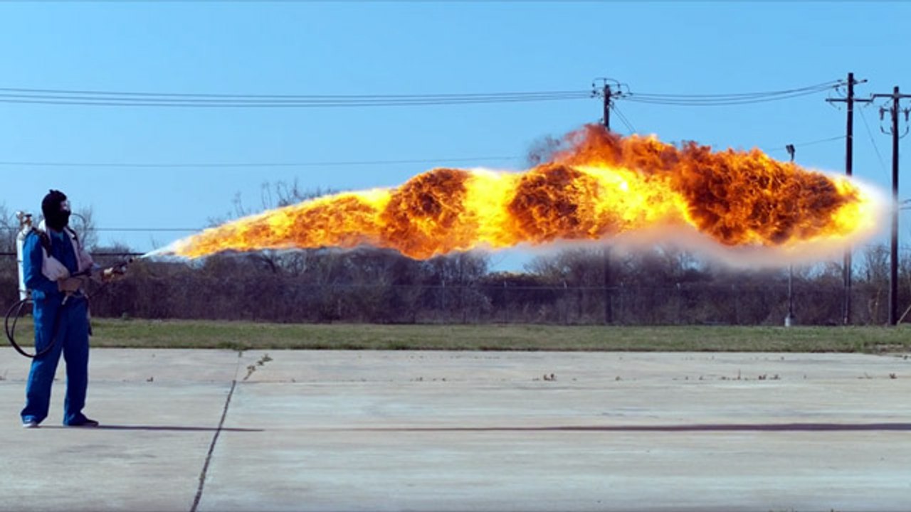 Watching A Flamethrower In Super Slow Motion Is Just As Badass As You Imagine