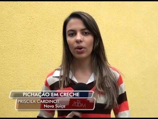 10-07-2014 -  PICHAÇÃO EM CRECHE - ZOOM TV JORNAL