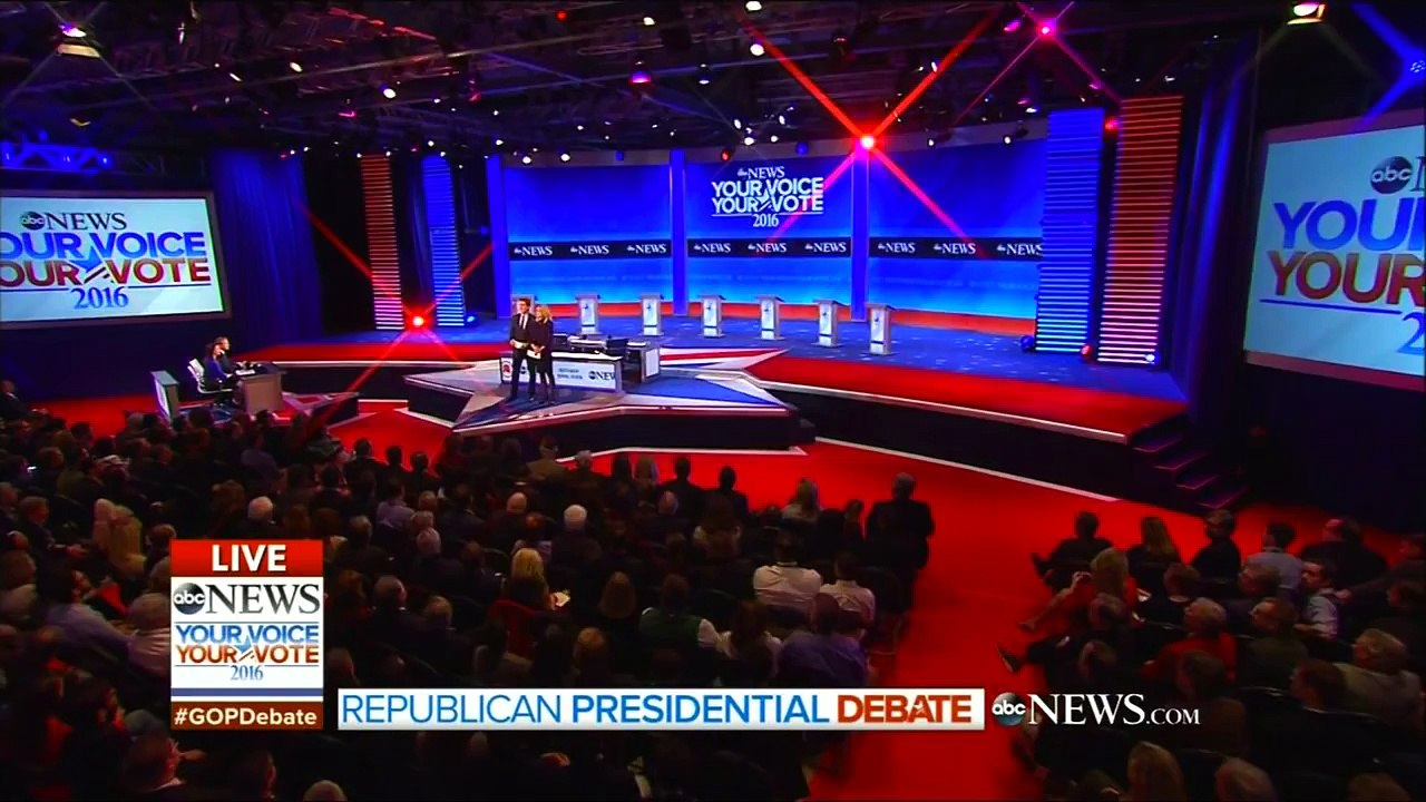 ABC Republican Debate trainwreck introduction