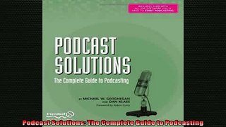 DOWNLOAD PDF  Podcast Solutions The Complete Guide to Podcasting FULL FREE
