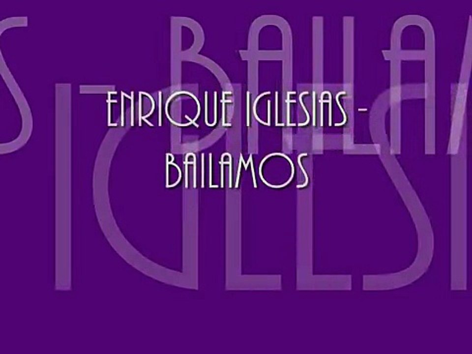 Enrique Iglesias - Bailando Lyrics