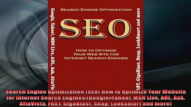 FREE DOWNLOAD Search Engine Optimization SEO How to Optimize Your Website for Internet Search Engines FREE BOOOK ONLINE
