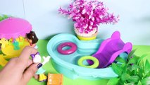 Dora The Explorer Swimming Pool and Camping Playset Daisy Beach Day Set Toy Videos Part 6