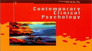 Download Contemporary Clinical Psychology