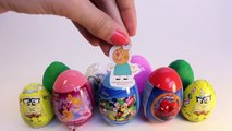 SURPRISE EGGS DISNEY PRINCESS FROZEN MICKEY MOUSE PEPPA PIG SPIDERMAN BARBIE PLAYDOH EGGS Part 6