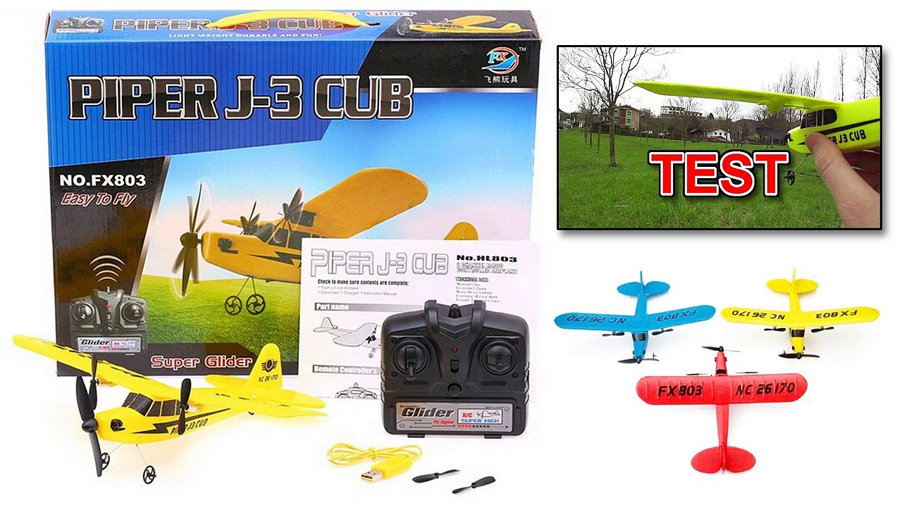 RC PIPER J-3 CUB RC AIRPLANE GLIDER FOAM FX803 TEST AVION RADIOCONTROL RADIO CONTROL REMOTO ESPUMA Video Juguete para niños PIPER J3 CUB FX803 HL803 WORLD´S CHEAPEST RC AIRPLANE EL AVION RC MAS BARATO DEL MERCADO MUNDO Video Toys for Children