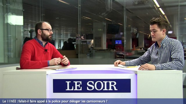 Le 11h02 : fallait-il faire appel à la police pour déloger les camionneurs ?