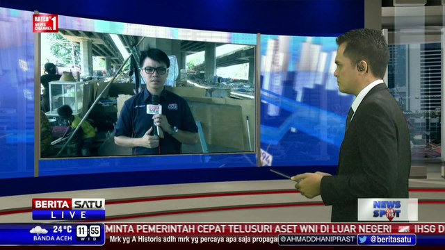 Bangunan-bangunan Liar di Penjaringan Dibongkar