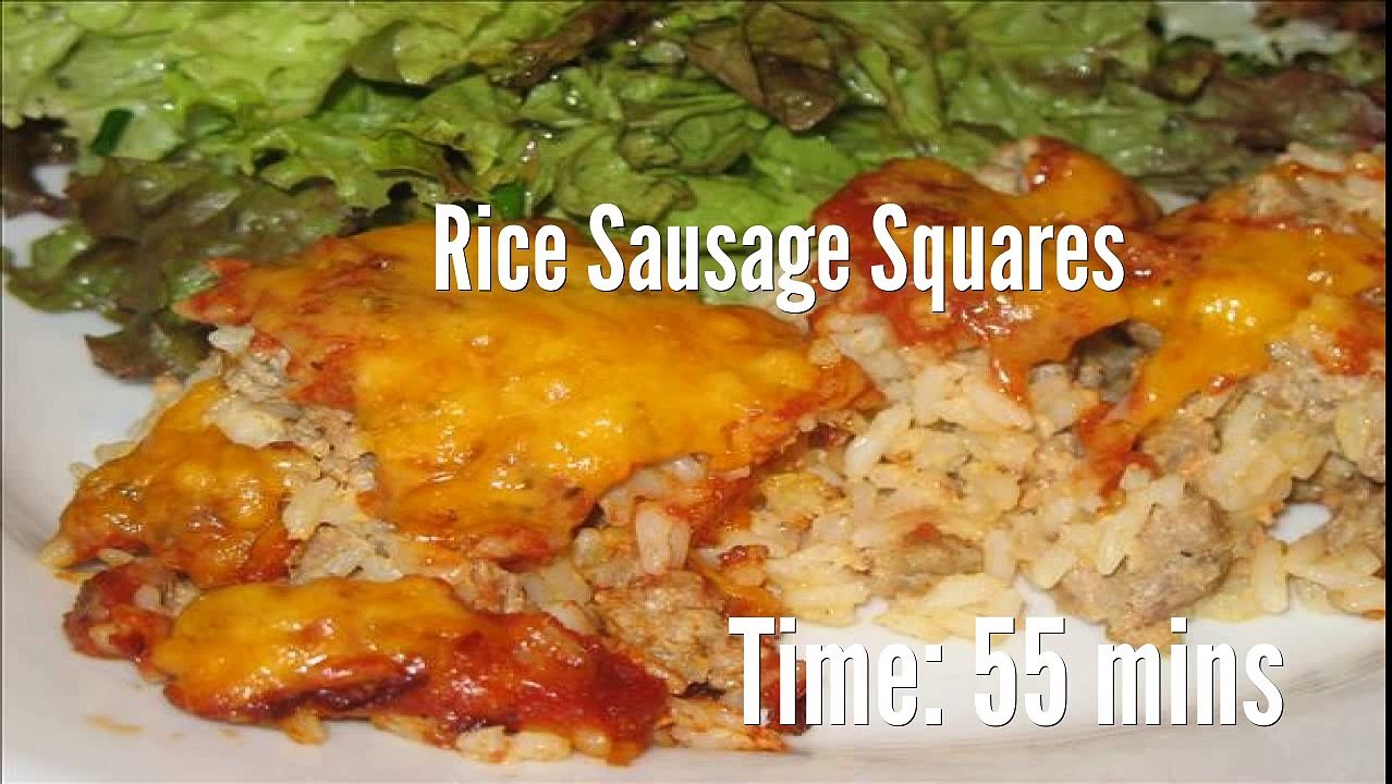 Rice Sausage Squares Recipe