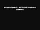 Read Microsoft Dynamics NAV 2009 Programming Cookbook PDF Free