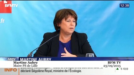 Martine Aubry en a «ras-le-bol» de «l'arrogance» d'Emmanuel Macron