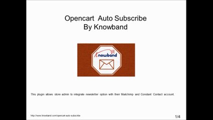 Opencart Auto Subscribe By Knowband