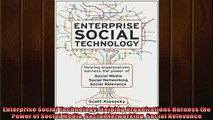 READ book  Enterprise Social Technology Helping Organizations Harness the Power of Social Media  FREE BOOOK ONLINE