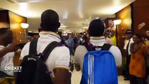 FUNNY! Watch West Indies DANCE and celebrate their semi win -DJ BRAVO and SAMMY _ cricket