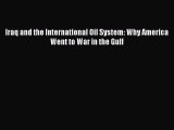Read Iraq and the International Oil System: Why America Went to War in the Gulf Ebook Free