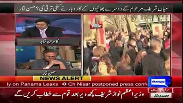 Hasan Nisar Bashing PML N Government on Panama Leaks
