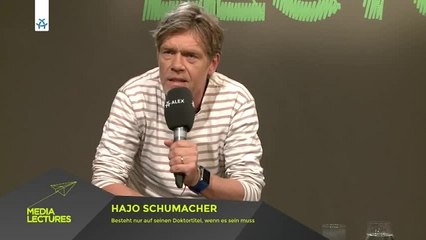 Hajo Schumacher | Media Lectures