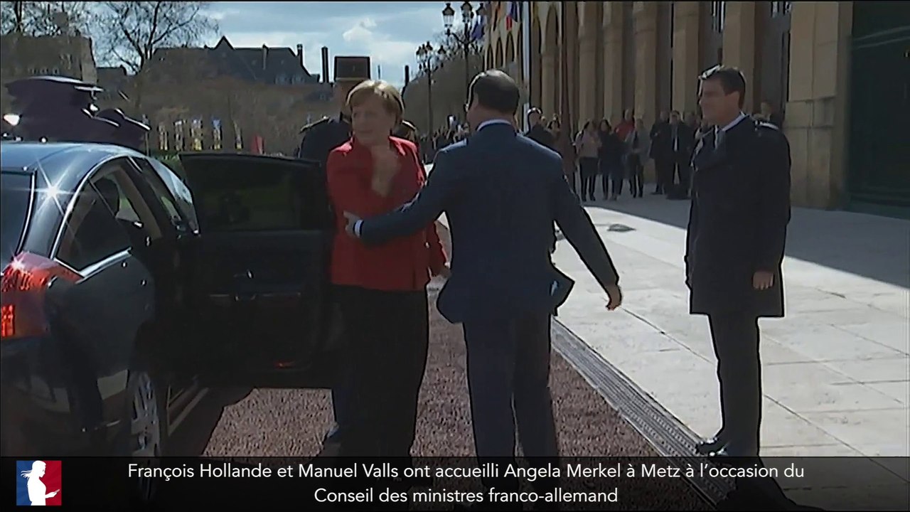 François Hollande et Manuel Valls ont accueilli...