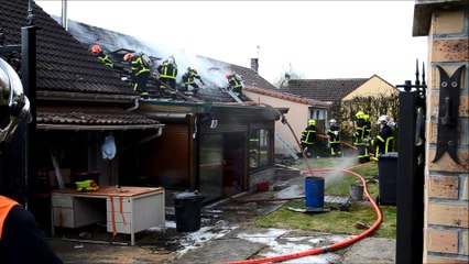 Feu d'habitation allée Jacques-Broquant, rue Saint-Léonard, le 7 avril 2016