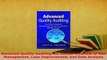 PDF  Advanced Quality Auditing An Auditors Review of Risk Management Lean Improvement and PDF Online