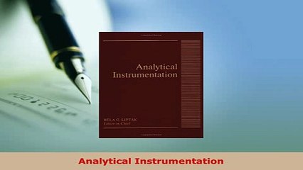 Download  Analytical Instrumentation Download Online