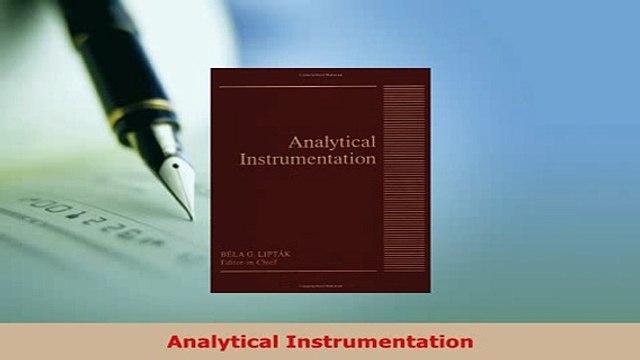 Download Analytical Instrumentation Download Online