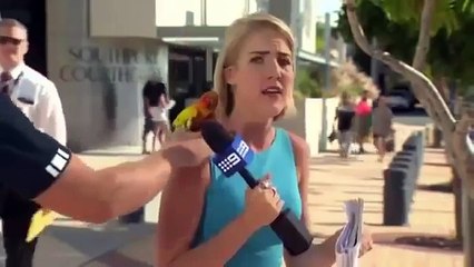 بالفيديو  شاهد موقف محرج لمذيعة حسناء أثناء تقديمها البرنامج على الهواء