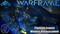 Warframe: Platinum Giveaway Contest Results & Winners Announcement
