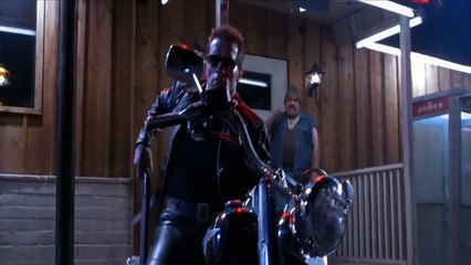 Terminator 2 Bar Fight in Reverse