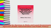 PDF  Contracting for Services in State and Local Government Agencies Public Administration and Read Online