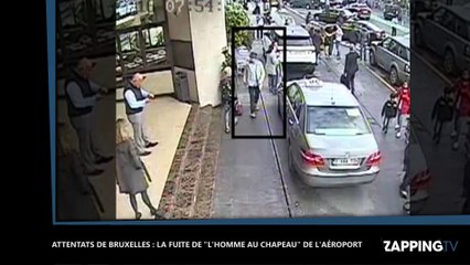 Attentats de Bruxelles : L’incroyable fuite de l’homme au chapeau en images (Vidéo)