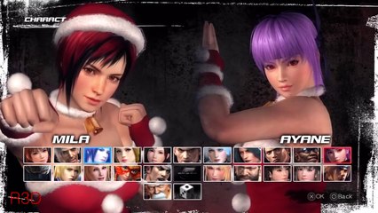 Dead or Alive 5 Versus Mode - Christmas Mila Vs. Christmas Ayane {Naughty Girl Oufit}
