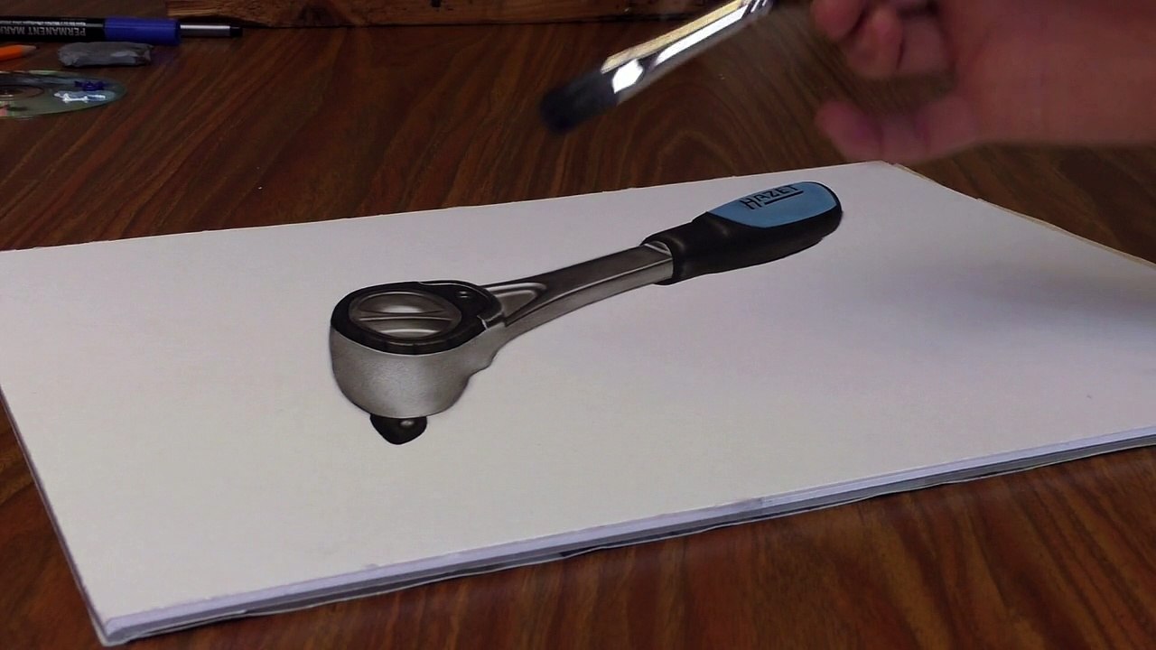 Drawing 3D Effekt  Optical Illusion Art