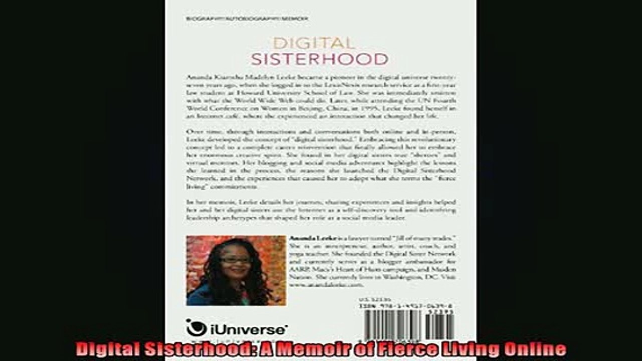 DOWNLOAD PDF  Digital Sisterhood A Memoir of Fierce Living Online FULL FREE