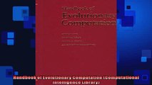 DOWNLOAD PDF  Handbook of Evolutionary Computation Computational Intelligence Library FULL FREE