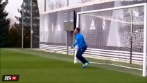 Keylor Navas Imitates Higuita's Scorpion Kick In Real Madrid Training