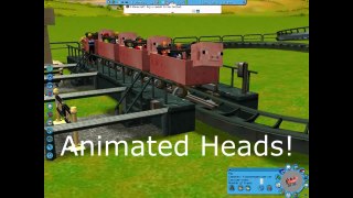 Animated Heads on MINECRAFT PIGS? - Roller Coaster Tycoon 3
