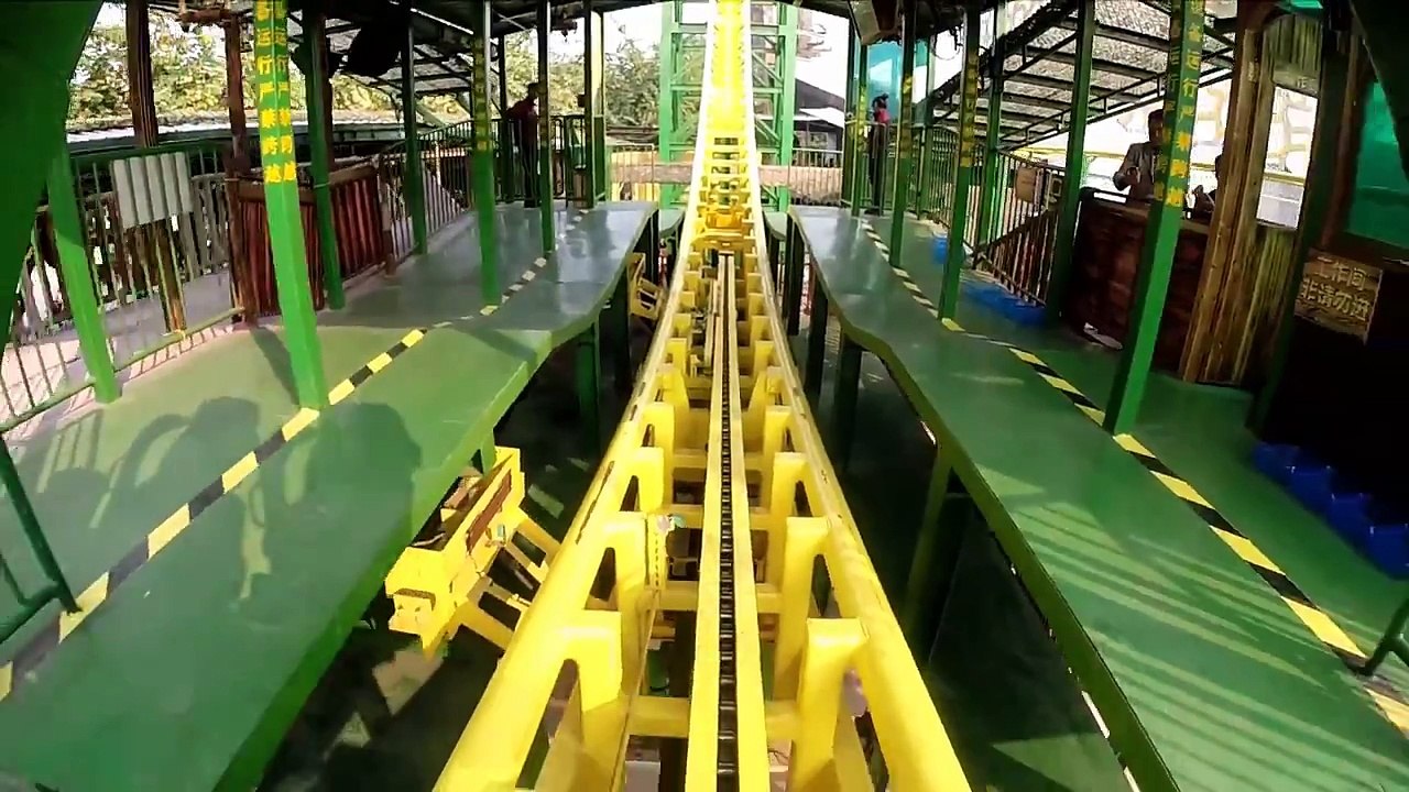 Magic Ring Roller Coaster Reverse POV Chinese Knock Off Skyloop Chaunlord Manor