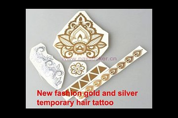 Hair tattoo designs for your beautiful hair available at Nailsticker
