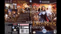 The Two Towers and The Return of The King ESRB difference