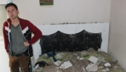 Roket mermisinden şans eseri kurtuldu