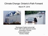 Professor Mark Winfield - Policy Options for Ontario (2) - Climate Change: Ontario's Path Forward
