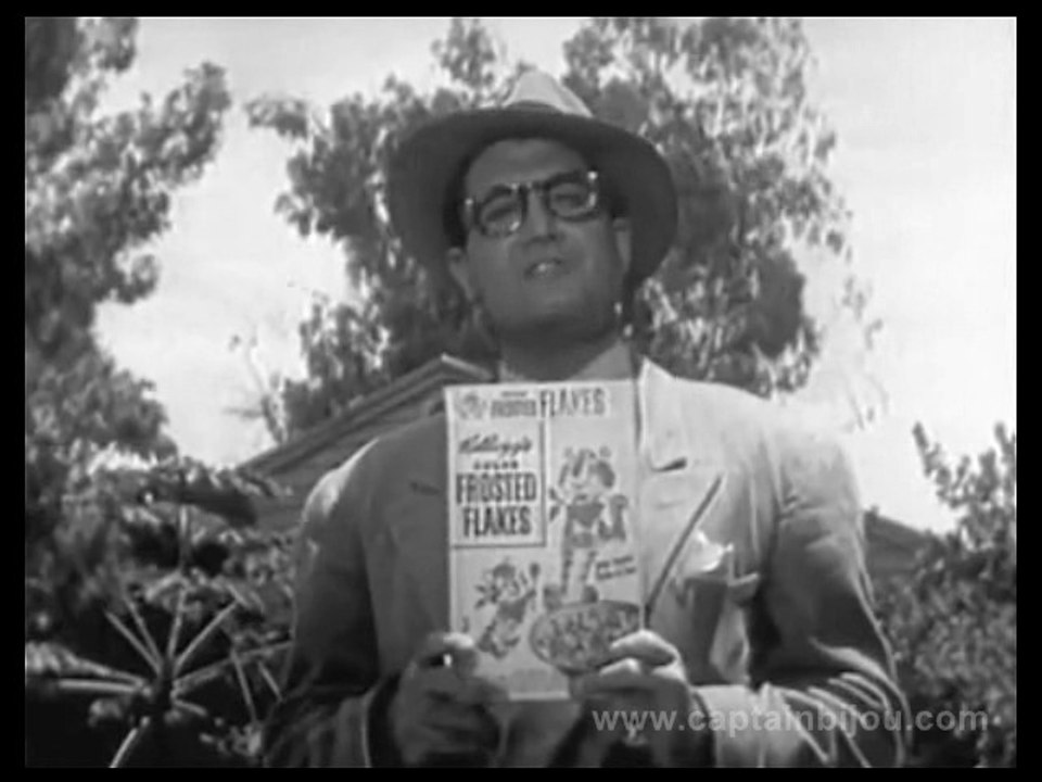 1953 KELLOGG'S SUGAR FROSTED FLAKES COMMERCIAL - GEORGE REEVES
