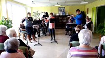 Chorale de Gueugnon et trio de flûtes aux acacias - 7-04-2016