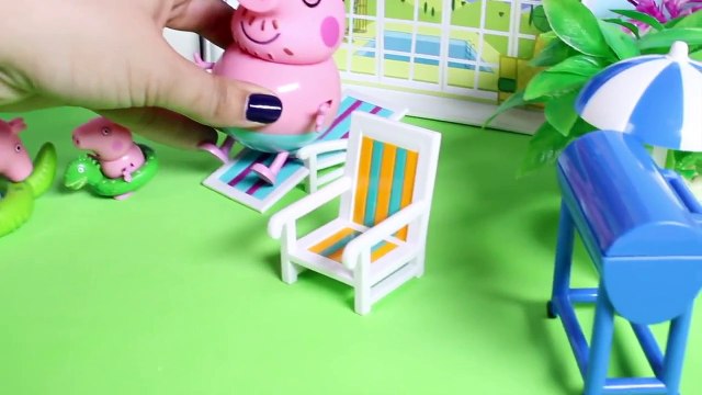 Peppa Pig Holiday Sunshine Villa Playset Peppa Pig Casa de Vacaciones Summer House Toy Videos Part 7