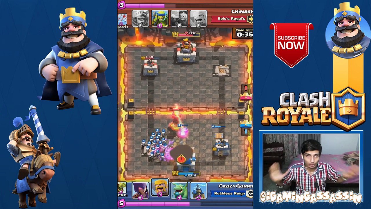 Let's Play Clash Royale - #1 - NARROWEST VICTORY EVER!!! - Live Attacking