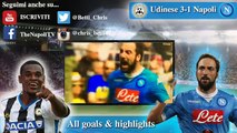 Udinese-Napoli 3-1 Sky HD Highlights - Ampia sintesi - 3 04 2016